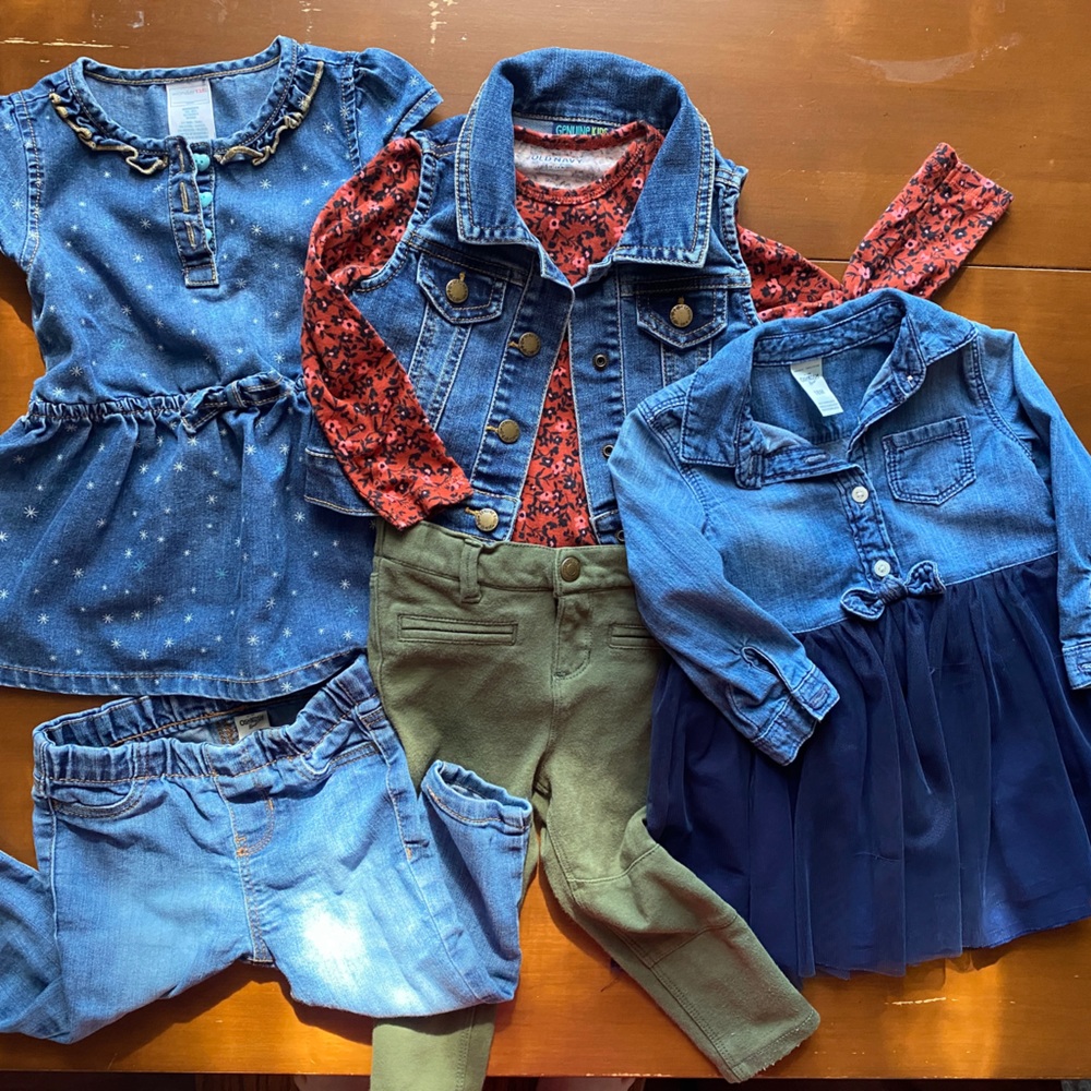 6-Piece Denim 🍂 Fall Time Fun 🍂Bundle Sz 18 mos